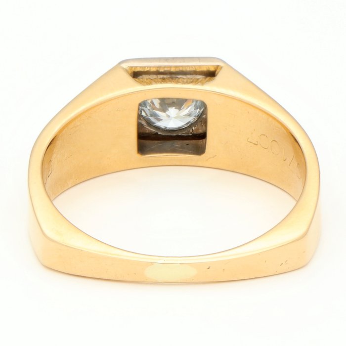 Ring - 18 kraat Gulguld Diamant (Natur)