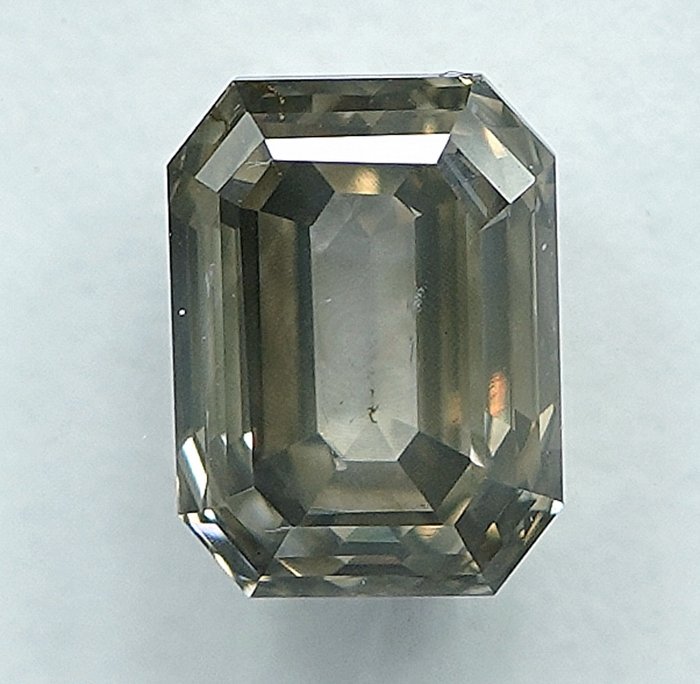 1 pcs Diamant  (Naturfarvet)  - 1.28 ct - Fancy light Grålig Gul - SI2 - International Gemological Institute (IGI)