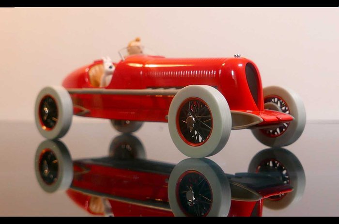 Tintin - 2019 - Voiture 1/24 - Le Bolide Rouge - "Les Cigares du Pharaon"  - NEUF sous blister scellé