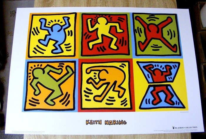 Keith Haring - Six Dancing People - 1990‹erne