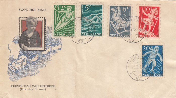 Holland 1948/1948 - Holland 1948 FDC Børneværn på Breel Cover No Address with Vleeming Certificate