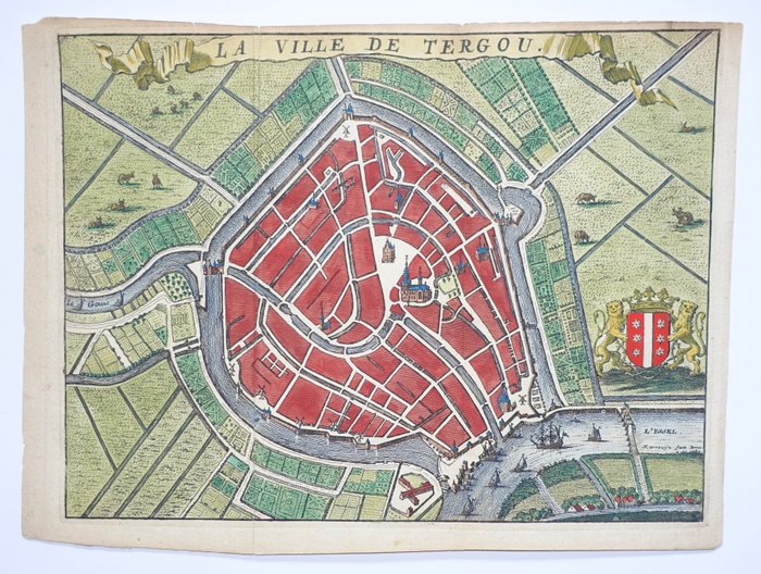 Holland - Gouda; J Harrewijn - La Ville De Ter Gou - 1710