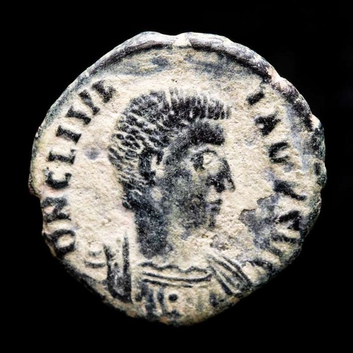 Romarriket. Julian II Apostata (AD 360-363). Maiorina Rome mint. FEL TEMP-REPARATIO  (Ingen mindstepris)