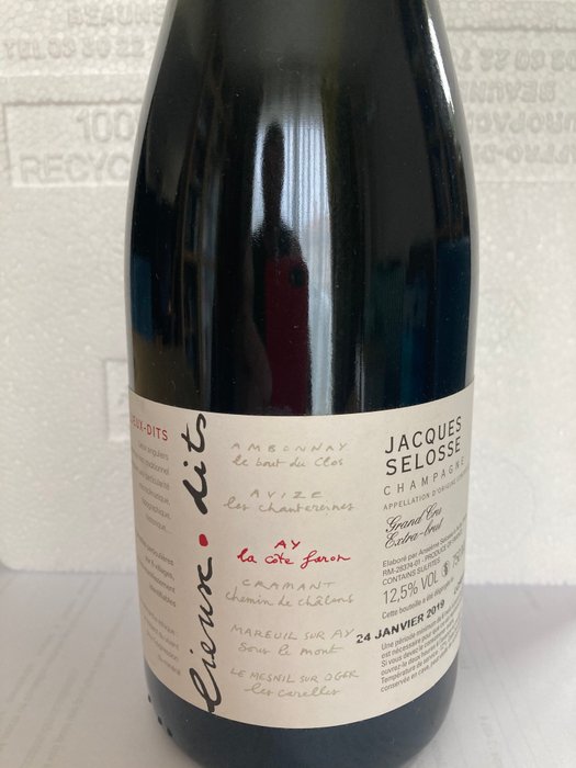 Jacques Selosse, Lieux-Dits "La Cote Faron" Blanc de Noirs Extra Brut - Champagne Blanc de Noirs - 1 Flaske (0,75L)