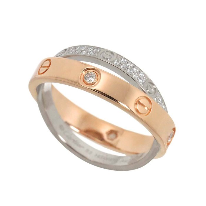 Cartier - Ring - Love Hvidguld, Pink guld