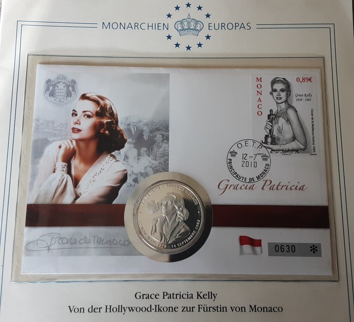 Monaco - Grace Kelly - Numis brief met grote Penning - Erindringsmønter