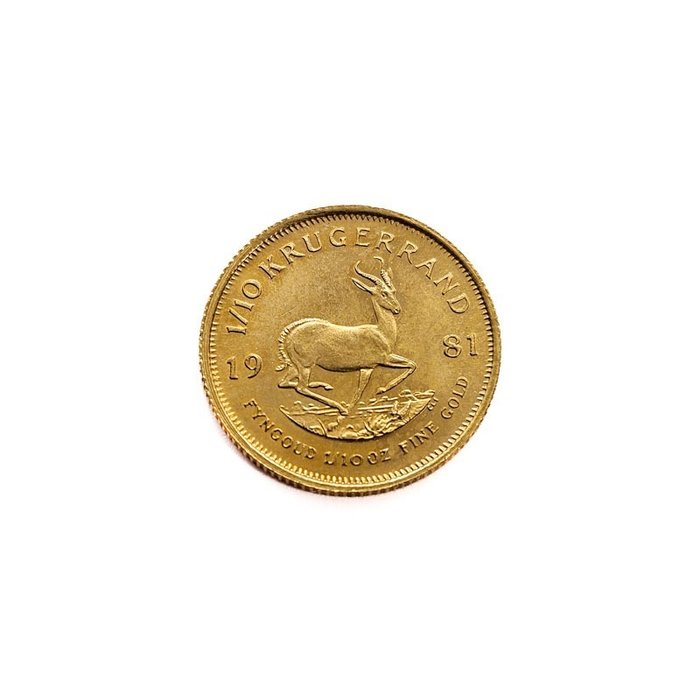 Sydafrika. 1/10 Krugerrand 1981 - 1/10 Oz.