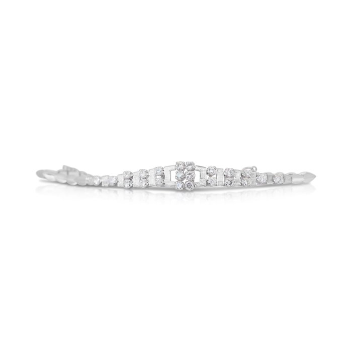 Armbånd Platin -  2.56ct. tw. Diamant (Natur)