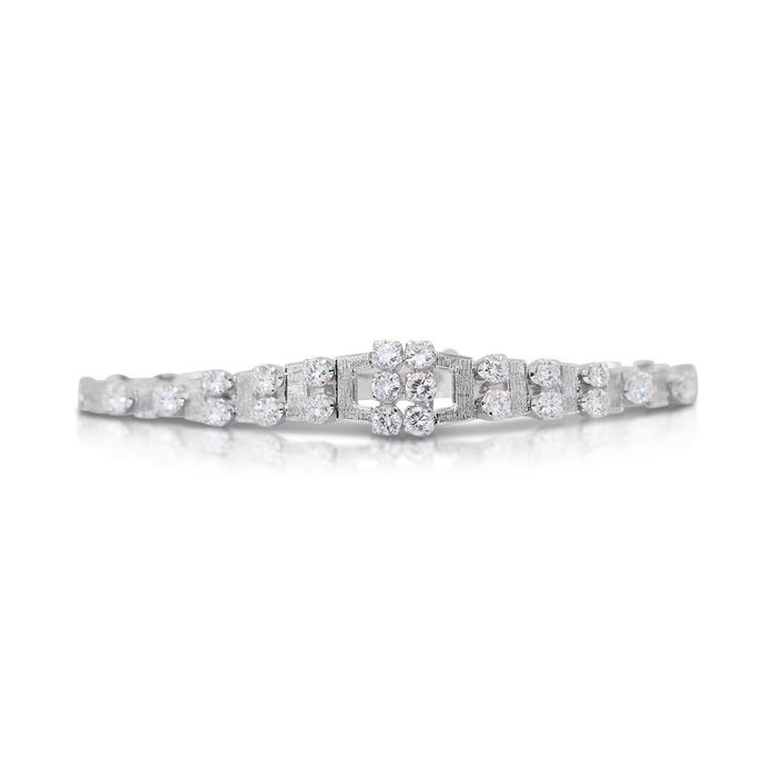 Armbånd Platin -  2.56ct. tw. Diamant (Natur)