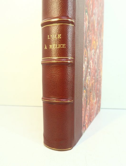 Jules Verne / L. Benett - ‎L'Ile à hélice [1ère couverture conservée] - 1895