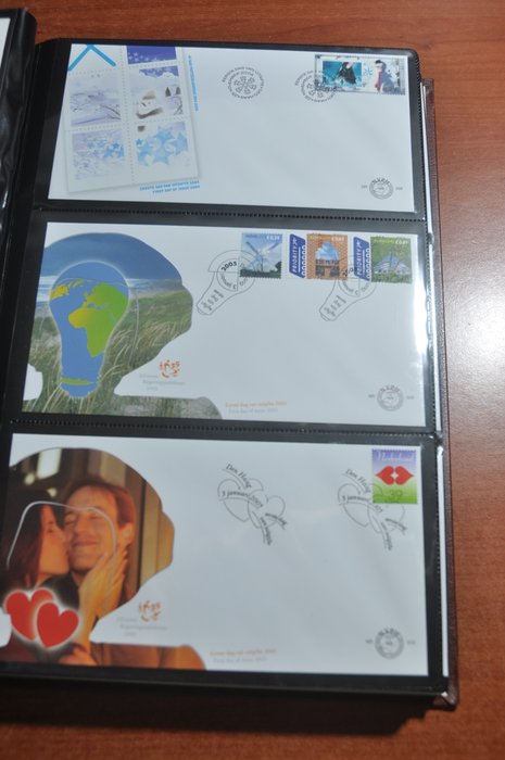 Holland  - Samling af uskrevne FDC'er 2002/2012 i 2 albums