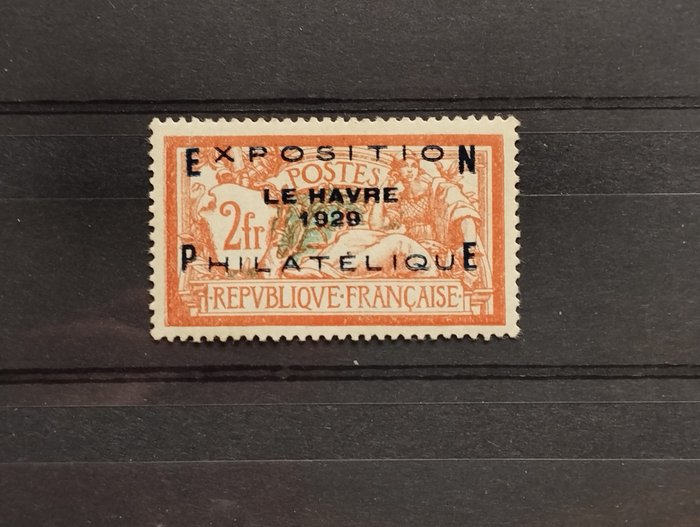 Frankrig 1928 - Le Havre filatelistiske udstilling fra 1929 - Yvert 257A - Signé A Brun