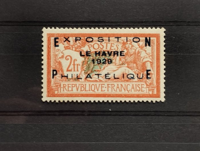 Frankrig 1928 - Le Havre filatelistiske udstilling fra 1929 - Yvert 257A - Signé A Brun