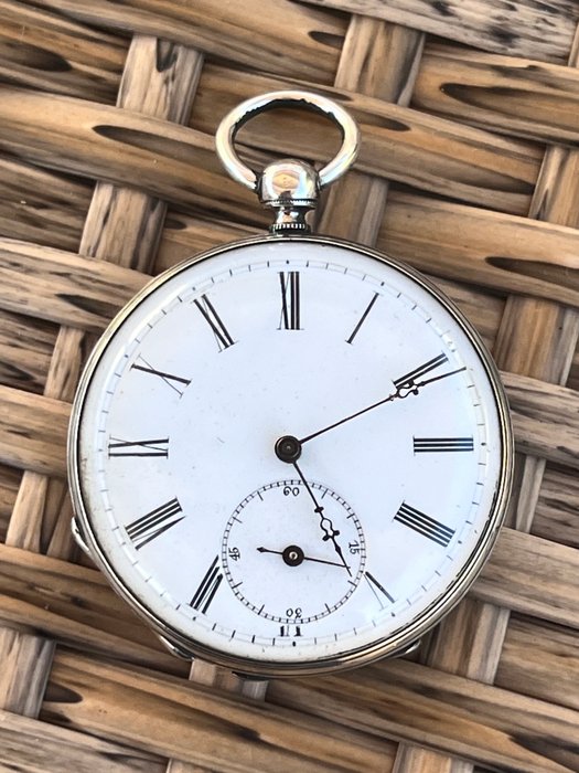 Anonyme - montre gousset à clé 1900 - Boîtier argent - pocket watch - 1901-1949