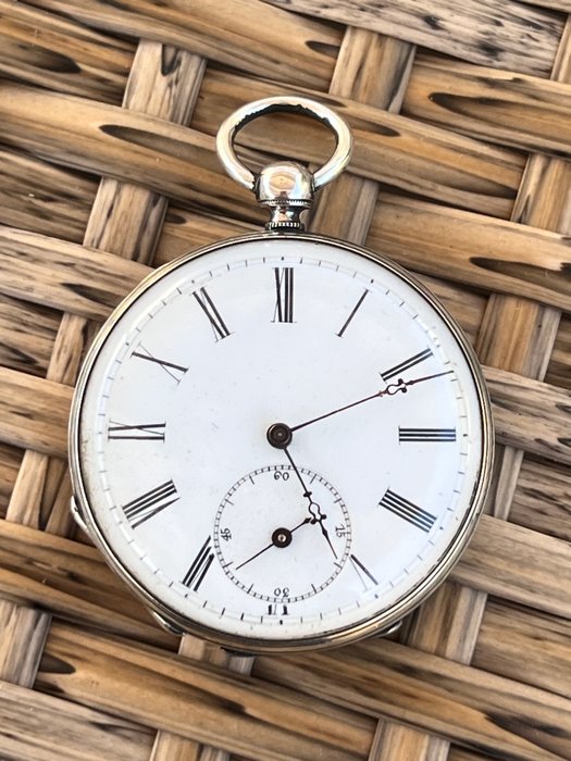 Anonyme - montre gousset à clé 1900 - Boîtier argent - pocket watch - 1901-1949