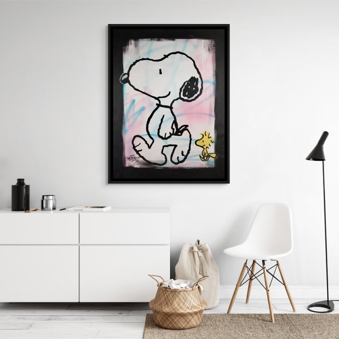 Hipo (1988) - Snoopy  Woodstock - Walking clears your mind (XL Original artwork)