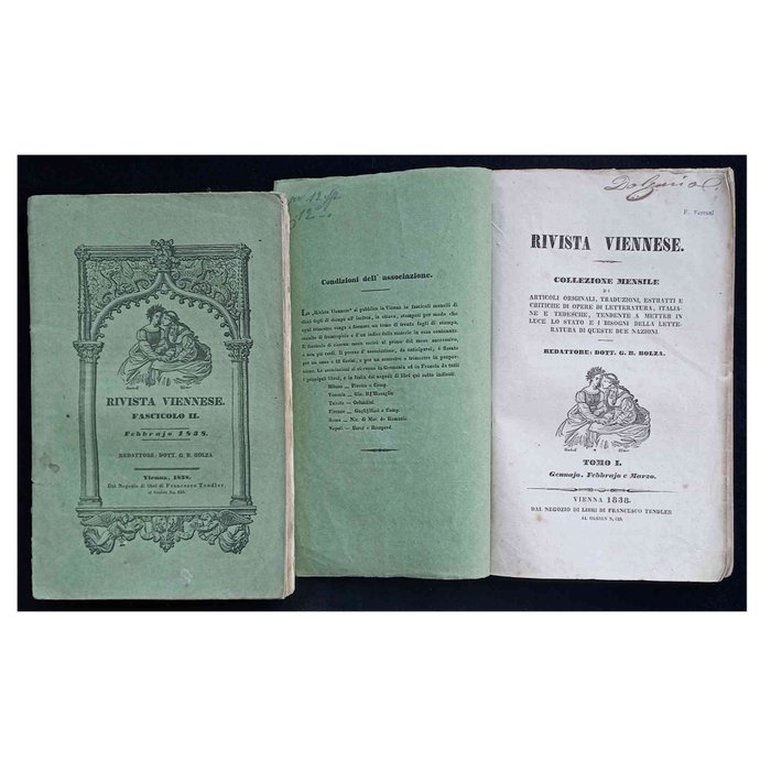 Rivista Viennese Review for Italian-German Literature Fasc I-VI (1st semester) - 1838