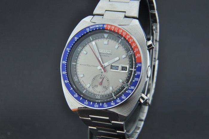 Seiko - Pogue Chronograph Automatic Pepsi Bezel - 6139-6000 - Mænd - 1970-1979