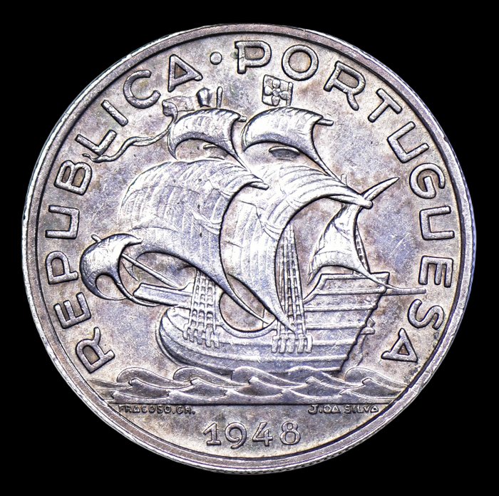 Portugal. Republic. 10 escudos 1948 - Escassa  (Ingen mindstepris)