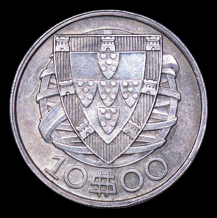 Portugal. Republic. 10 escudos 1948 - Escassa  (Ingen mindstepris)