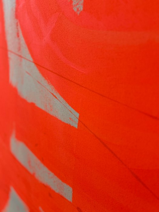 Stefanie Raus - Abstrakt Neon orange - XXL