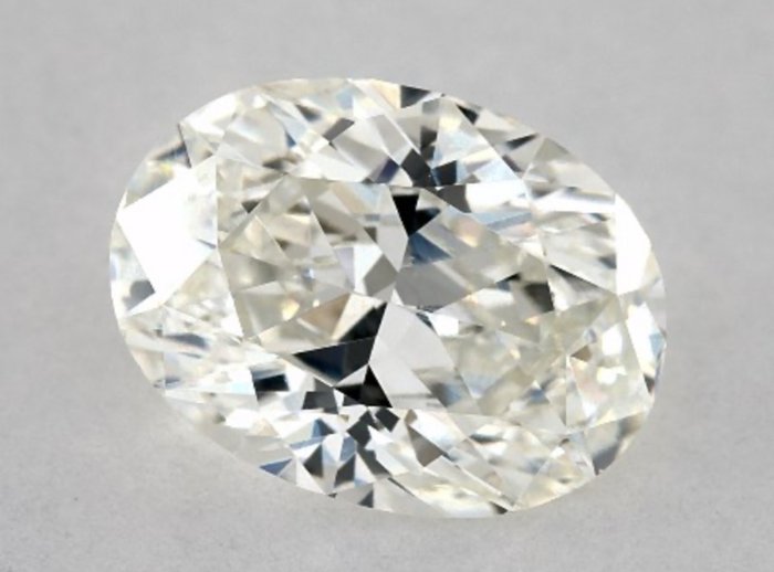 1 pcs Diamant  (Natur)  - 1.04 ct - Oval - H - VVS2 - International Gemological Institute (IGI)