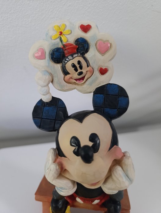 Enesco/Disney - Jim Shore - Figur - Mickey Mouse - 6001281 Thinking Of You in OVP Disney Traditions - Harpiks