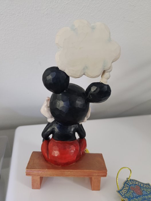 Enesco/Disney - Jim Shore - Figur - Mickey Mouse - 6001281 Thinking Of You in OVP Disney Traditions - Harpiks