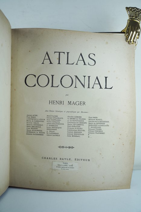 Henri Mager - Atlas colonial - 1890