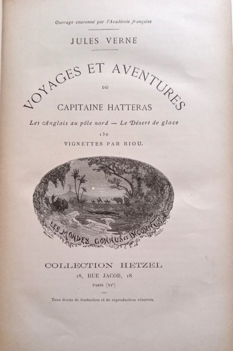 Jules Verne - Aventures du capitaine Hatteras au pole Nord. Voyages extraordinaires - 1910