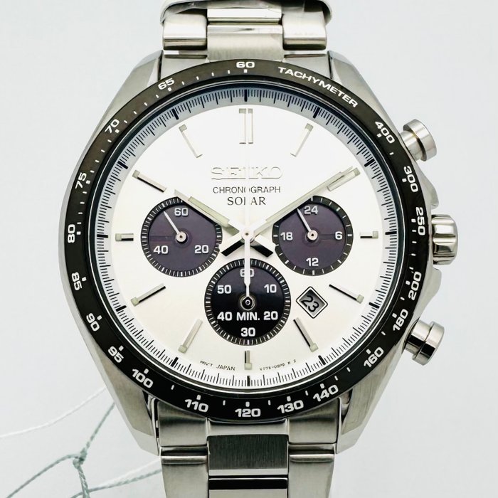 Seiko - Chronograph White Black Panda Dial - Ingen mindstepris - Mænd - 2011-nu