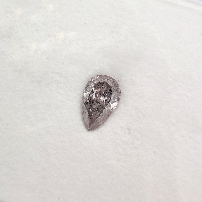 1 pcs Diamant  (Naturfarvet)  - 0.70 ct - Pære - Fancy Brunlig Lyserød - Ikke specificeret i laboratorierapporten - Gemological Institute of America (GIA)