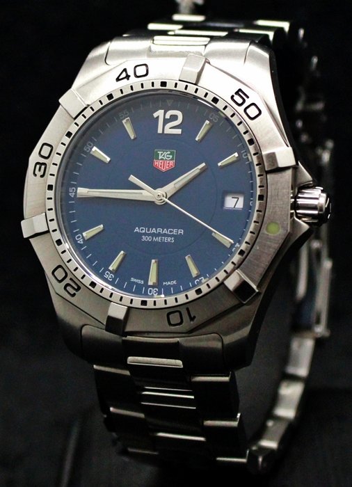 TAG Heuer - Aquaracer Blue Swiss - Ingen mindstepris - WAF1113 - Mænd - 1990-1999