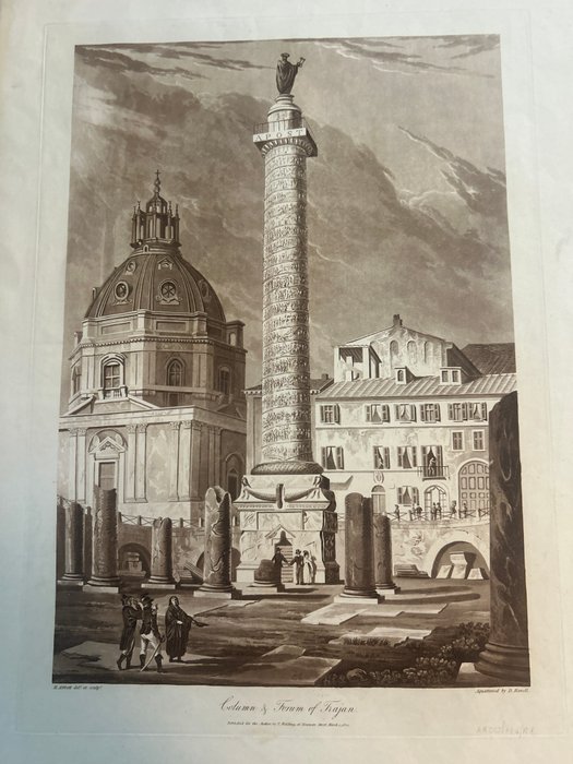 Italien - Roma; ABBOTT Henry - Column of Forum of Trajan - 1801-1820