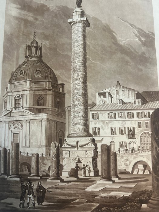 Italien - Roma; ABBOTT Henry - Column of Forum of Trajan - 1801-1820