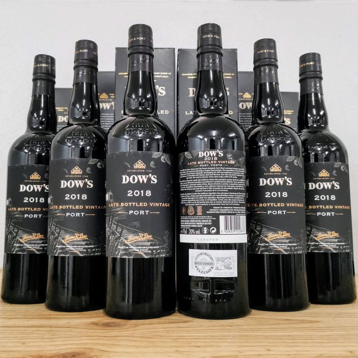 2018 Dow's - Late Bottled Vintage Port -  Porto  - 6 Flasker (0,75 L)