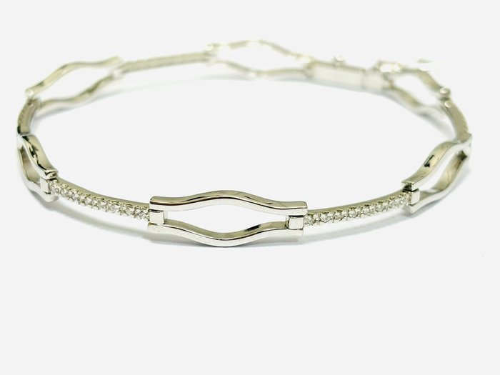 Armbånd - 18 kraat Hvidguld -  0.85ct. tw. Diamant (Natur)  - Fremstillet i Italien