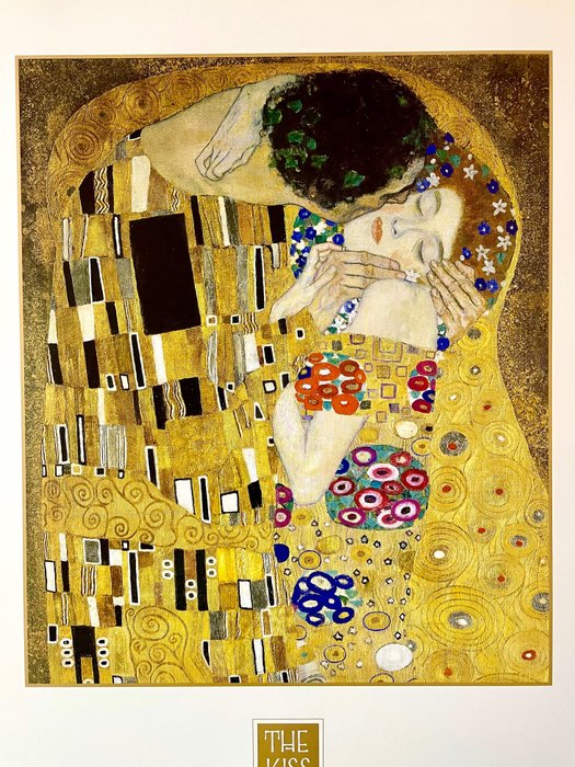 Gustav Klimt (after) - “The Kiss” (1907) - 1990‹erne