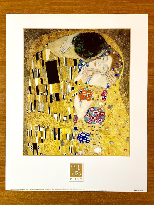 Gustav Klimt (after) - “The Kiss” (1907) - 1990‹erne