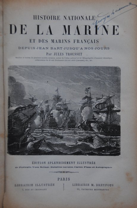 J. Trousset - Histoire Nationale de la Marine et des Marins Français - 1880