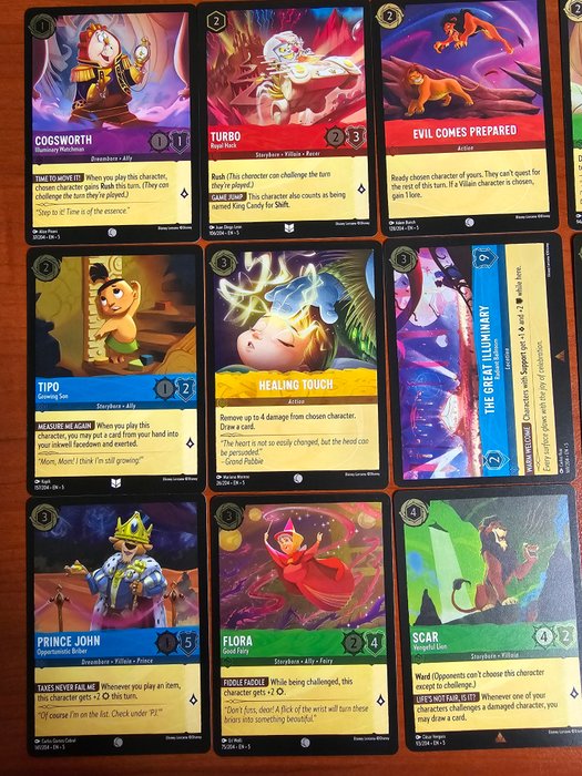 Disney - 27 Mixed collection - Lorcana - Holo foil cards and Legendaries