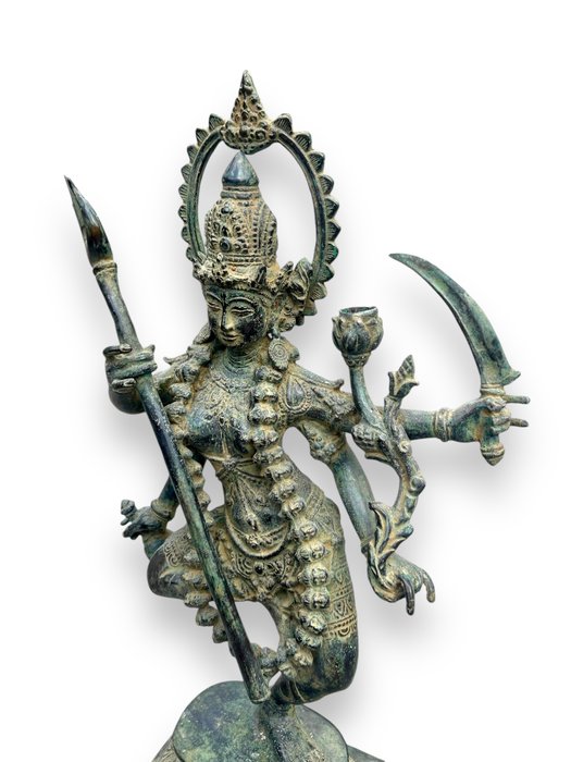 Højt dekoreret Shiva Nataraja - 42 cm - Bronze - Indien - slutningen af det 20. - 21. århundrede