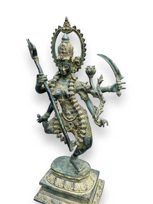 Højt dekoreret Shiva Nataraja - 42 cm - Bronze - Indien - slutningen af det 20. - 21. århundrede