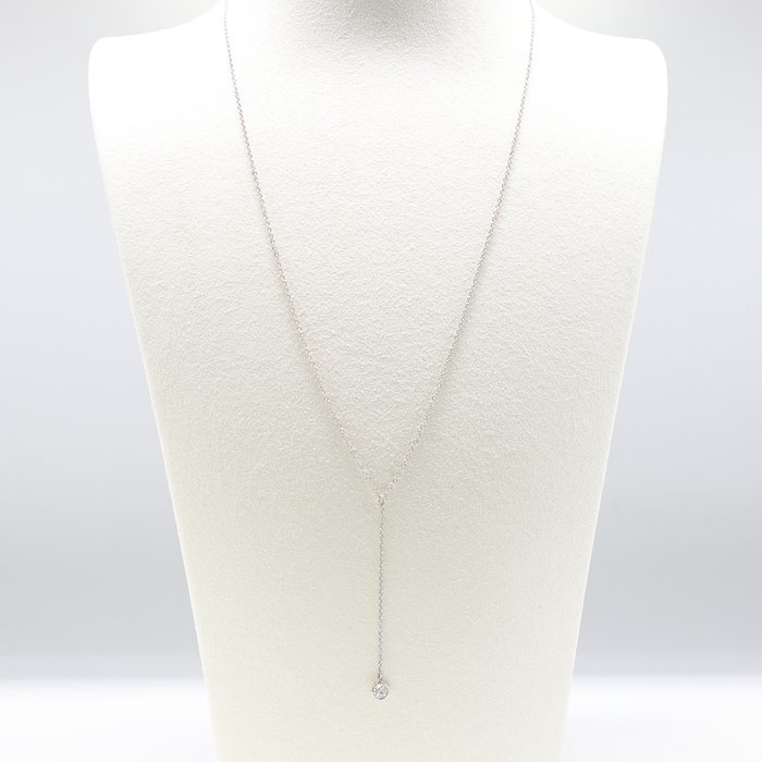 Tiffany  Co. - Halskæde med vedhæng - Diamonds by the Yard Drop Necklace Platin