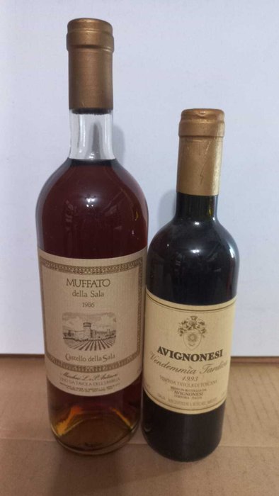 1986 Antinori Muffato della Sala  1993 Avignonesi Vendemmia Tardiva - Toscana - 2 Bottles (075L + 0375L)