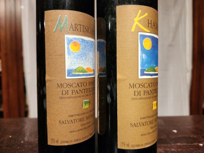 Salvatore Murana, Moscato Passito di Pantelleri: 1998 Martingana  1999 Khamma - Sicilien DOC - 2 Jennies (0,5 L)