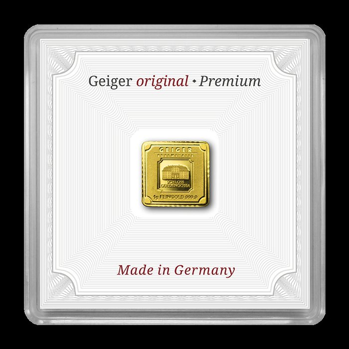 1 gram - Guld - Geiger  (Ingen mindstepris)