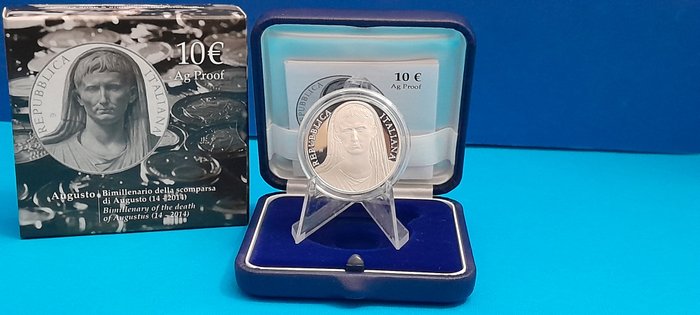 Italien. 10 Euro 2014 "Augusto" Proof  (Ingen mindstepris)