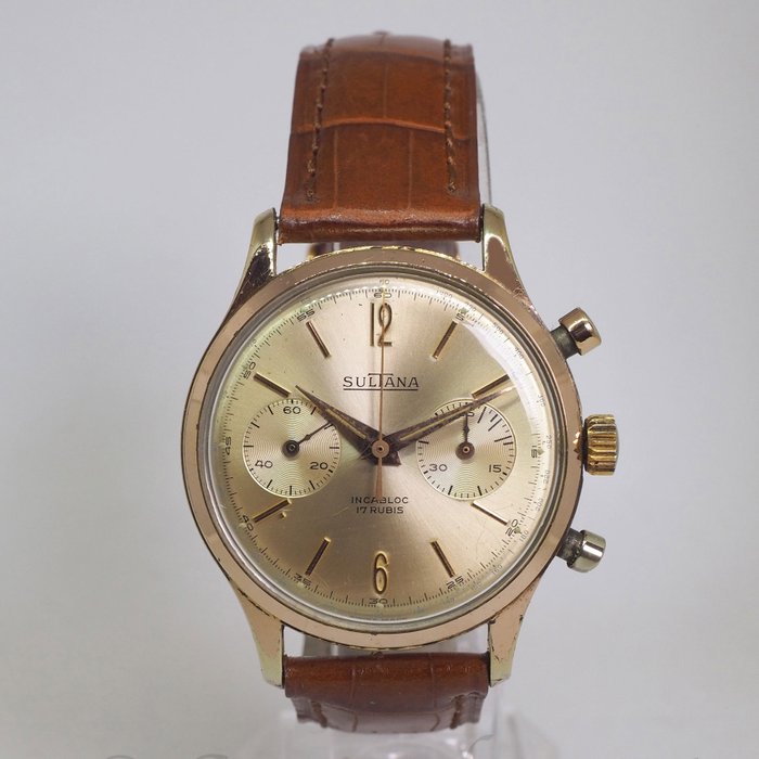 Sultana Chrono Gold Plated - Ingen mindstepris - Mænd - 1980-1989