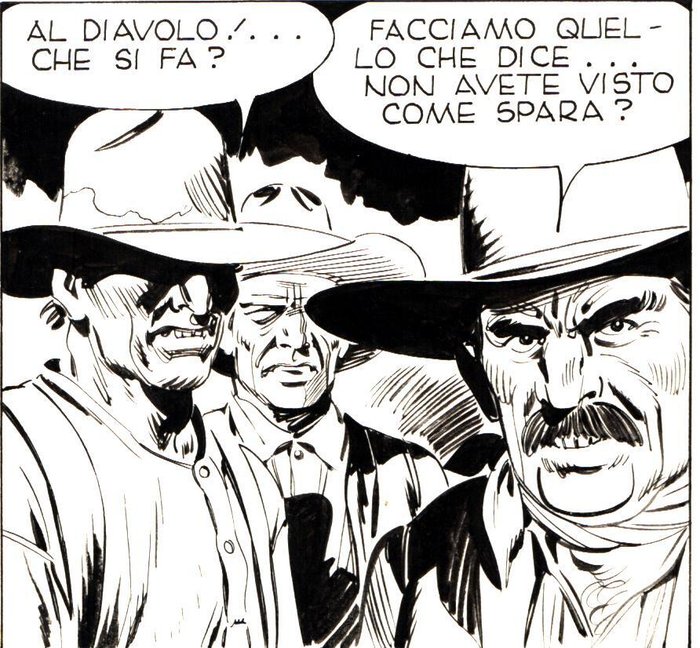 Ticci Giovanni - 1 Original page - Tex #297 - "Gli Avvoltoi" - 1985